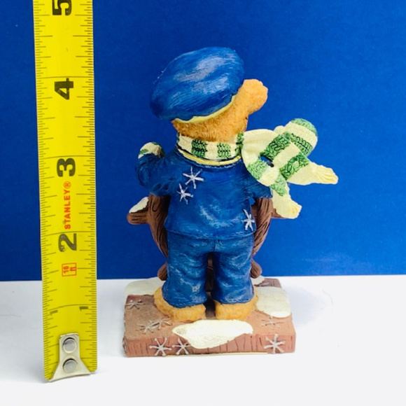Christmas bear figurine Cranberry Cove sailor cub - Picture 2 of 3